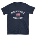 thumbnail image 1 of Ocean Springs Mississippi Patriot Men's Cotton T-Shirt, 1 of 1