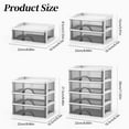 thumbnail image 3 of HCTSHG Clear Cosmetic Organizer, Makeup Display Case with Lid & Drawers, Countertop Dresser Vanity Storage Box, Beauty Holder for Tidying Up Stylish Practical, 3 of 9