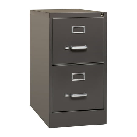 UPC: 0029404240645 | Hirsh 26.5  Deep 2 Drawer Letter Width Vertical File Cabinet  Commercial Grade  Medium Tone Brown