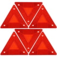 thumbnail image 1 of 6 Pcs Réflecteurs Triangulaires pour Véhicule Panneau de Sécurité Signalisation Triangulaire à Déplacement Lent, 1 of 9