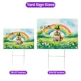 thumbnail image 5 of Happy St. Patrick’s Day Shiba Inu with Green Hat Shamrocks Rainbow Yard Sign Shibas Dog Lovers Gifts Idea Outdoor Home Lawn Garden Porch Decor - 03007, 5 of 5