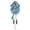 Blue, variant on Clock with Night Mode, Singing , Wooden Decorations and Swinging Pendulum (White)