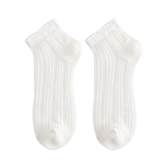 Ankle Socks for Women Solid Color Light Mesh Breathable And Comfortable Spring And Summer Thin Short Low Cut Socks for Flats