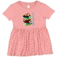 thumbnail image 3 of Inktastic Bookworm Reading Book Lover Girls Baby Dress, 3 of 5