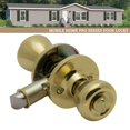 thumbnail image 4 of Poignée de Porte d'Intimité pour Maison Mobile Classique de Qualité Pro Knob pour Lit et Salle de Bain, Laiton Poli (1), 4 of 4