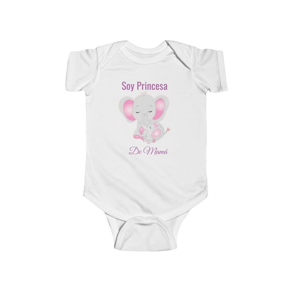 Body De Bebe Hermoso Elefante Rosado y Gris