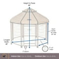 thumbnail image 7 of Advantek Dog Kennel Pet Gazebo 4 Foot Indoor Outdoor Dog Pen with Polyester Cover, 7 of 7