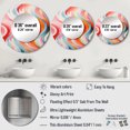 thumbnail image 4 of Designart "Surreal Op Art Spectrum Vibrant and Colorful I" Abstract Rund Mirror For Wall Decor - Large Multi-Color Round Print Mirror - Round Modern Mirror - Wall Mounted Round Large Mirror, 4 of 6