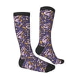 thumbnail image 3 of Haiem Snake And Floral Socks, Funny Novelty Crazy Design Cotton Socks Sports Socks Knee High Socks For Men, Women,1Pairs - Gift For Working Friends, 3 of 9