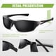 thumbnail image 4 of Gafas de sol deportivas Foliful polarizadas con protección UV400, paquete de 3, 4 of 6