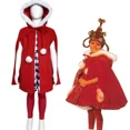 thumbnail image 1 of Disfraz de Papá Noel rojo para mujer, disfraz de Cindy Lou Who para Navidad, para año nuevo 2024, 1 of 1