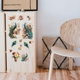 thumbnail image 6 of 3Pcs Flower Peacock Furniture Transfer 6x12inch Butterfly Vase Rub on Transfer Self-Adhesive Wall Art Decals for Bedroom Living Room Desk Table Decoration, 6 of 7