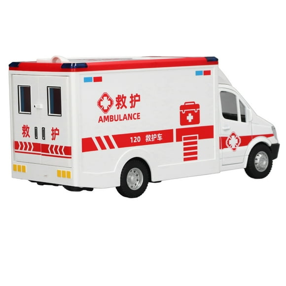 Ambulance Toy Car, Ambulance Toy Truck Fine Detailed Alloy Stable Driving Cultivate Cognitive Ability for Kids