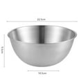 thumbnail image 4 of Stainless Steel Mixing Bowl Set for Kitchen Prep and Food Storage with Flat Bottom Design, 4 of 7