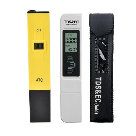 Analyzer Meter - 2pcs/lot Digital LCD PH Meter TDS EC Water Quality Tester Meter Pen LCD Monitor Aquarium Pool Analyzer