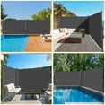 thumbnail image 4 of Pirecart 238" x 71" Dark Grey UV Resistant Waterproof Outdoor Panel Privacy Screens, 4 of 7