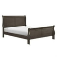 thumbnail image 2 of Fy Three Piece Full Size Bedroom Set- Modern Brass Metal Handles- Stained Gray, 2 of 6