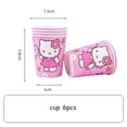 thumbnail image 4 of Decoraciones para fiestas de cumpleaños de niñas de Hello Kitty, vasos de papel, platos, banderas, recuerdos para niños, vajilla desechable para baby shower, globos, suministros, 4 of 5