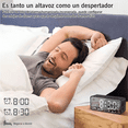 thumbnail image 4 of Reloj Despertador Digital Genérica Bocina Bluetooth Reloj de Mesa, 4 of 7