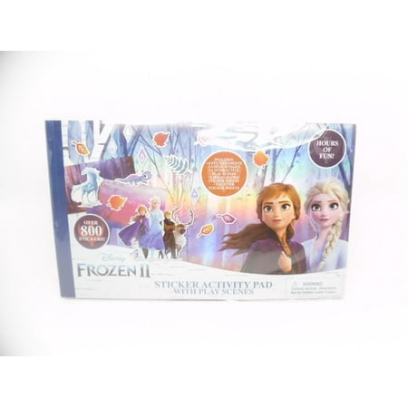 Disney Frozen II Sticker Activity Pad with Play Scenes, 10 Sticker Sheets, 800pc