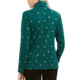 thumbnail image 2 of Karen Scott Women's Tree Printed Turtleneck Top Green Size XX-Large, 2 of 2