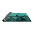 thumbnail image 2 of Ahgly Company Indoor Rectangle Oriental Turquoise Blue Industrial Area Rugs, 2' x 3', 2 of 4