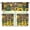 Yellow Sunflower Retro Brown Wooden, variant on Red Heart Kitchen Curtain Tier&Valance Set 36" Length Tier Curtains Rod Pocket Window Valance for Living Room Bedroom Valentine''s Day Decorations,3 Piece Set
