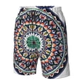 thumbnail image 4 of Fotbe Colorful With Blue Oriental Trajes de Baño Estampados para Hombre, Shorts de Verano de Secado Rápido, Ropa de Playa, Bañadores-Small, 4 of 6