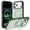 Moss green, variant on 360 Degree Rotatable Ring Case for iPhone 17 Pro , (Compatible with MagSafe) Shockproof Phone Cover with Stand & Ring Holder
