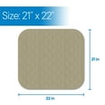 thumbnail image 3 of RMS Absorbent Washable Reusable Incontinence Chair Seat Protector Pad 21 in.X22 in.(Tan) Wheelchair Cushion, 3 of 9