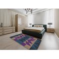 thumbnail image 5 of Ahgly Company Machine Washable Indoor Rectangle Transitional Night Blue Area Rugs, 2' x 5', 5 of 7