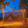 thumbnail image 5 of Cadena de luces LED de red, 8 modos, 220 V, 1,5 x 1,5 m, 3 x 2 m, 2 x 2 m, decoración navideña, para fiestas de bodas, para exteriores, impermeable, 5 of 5