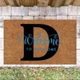 thumbnail image 3 of Door Mat Outside Entrance Coir Doormats Outdoor Spring Mats for Front Door Summer Rug Outdoor Waterproof Non Slip Washable Front Door Mat for Home Entrance Outdoors, 16x24 Inch Letter D, 3 of 5