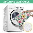thumbnail image 6 of Pioneer Flower Floral Print Pattern Square Tablecloth,Waterproof Square Table Cover,Wipeable Spillproof Washable Table Cover for Home Kitchen Party Decor 60"x60"(152x152cm), 6 of 6