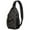 Black Halloween Pumpkins-1, variant on Sling Backpack,Black Halloween Pumpkins Sling Bag with Water Bottle Holder,Waterproof Sling Bag for Men/Women with Headphone Jack for Hiking,Travel