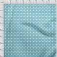 thumbnail image 4 of oneOone Cotton Silk Baby Blue Fabric Valentine Heart Quilting Supplies Print Sewing Fabric By The Yard 42 Inch Wide, 4 of 4