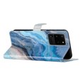 thumbnail image 2 of Nalacover Wallet Case for Samsung Galaxy S20 Ultra with Painting Pattern PU Leather Magnetic Kickstand Flip Folio Cover, Card Slots Holder Soft Silicone Shockproof Protective Case, Blue Marble, 2 of 8