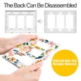 thumbnail image 4 of Yayeee Rocker Switch Wall Plate 1-Gang 4.6"x2.9" Home Decorative Outlet Cover, Retro Yellow Floral, 4 of 6