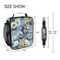 thumbnail image 5 of ALAZA Retro Horse in Flowers Lunch Box Insulated Lunch Bag Reusable Thermal Cooler Tote School Picnic, 5 of 6