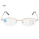 thumbnail image 3 of Gafas de lectura multifocales progresivas para presbicia con bloqueo de luz azul para hombres y mujeres (+300 montura dorada), 3 of 14