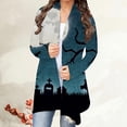 thumbnail image 1 of Cardigans pour Femmes Grande Taille Cardigan à Manches Longues à Col Rond Imprimé Floral Veste Cardigan Légère pour Femmes en Liquidation, 1 of 5