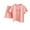 Pink, variant on Uxgjfwu Toddler Outfits Boys Girls Print Loose Short Sleeve T-shirt Shorts Sets Kids Summer Clothes Sizes 2T-8T