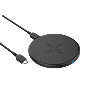 onn. 7.5W/10W Wireless Charging Pad, Black