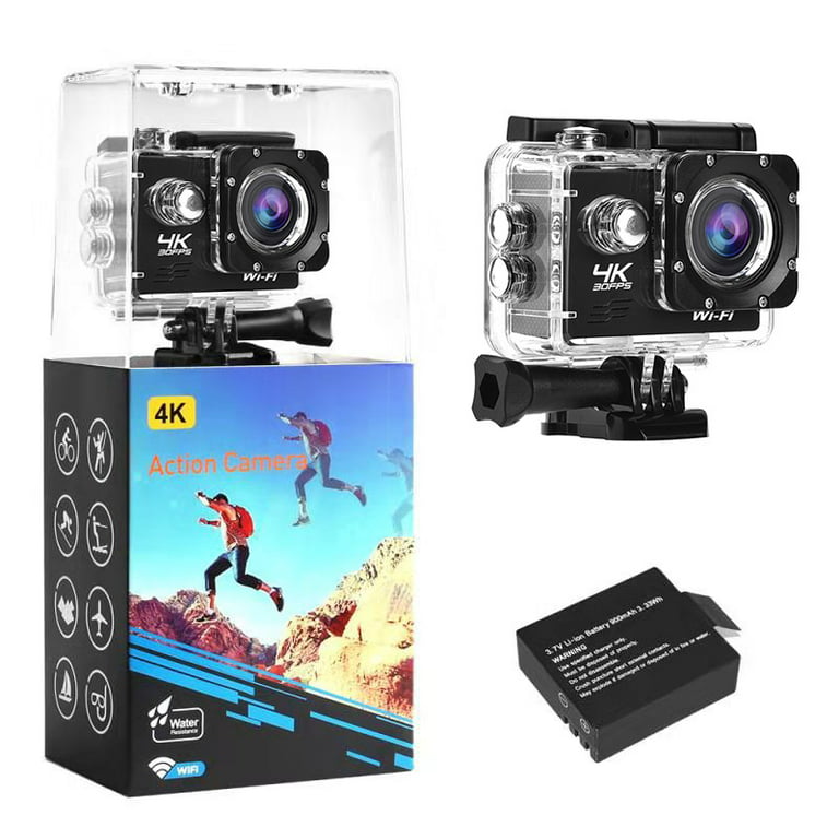 IBS 4K 30FPS Action Camera Ultra HD Underwater Camera 170 Degree Wide Angle  98FT Waterproof Camera (Light 4K Action (4K AC)) - Price History