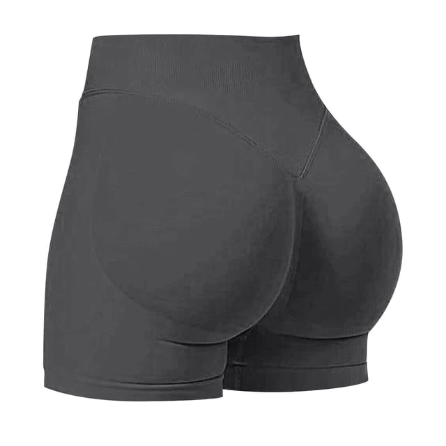 Gspmoly Shorts de Course pour Femmes, Shorts d'Entraînement pour Femmes, Shorts de Gym Rehausseur Sans Coutures, Shorts de Cyclisme Rehausseur, Shorts de Randonnée pour Femmes jusqu'à 70 % de Rabais Gris Foncé m
