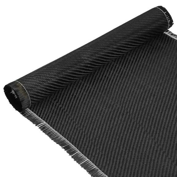 Uxcell Carbon Fiber Fabric 2ft x 11.8" Carbon Fiber Sheet Roll 2x2 Twill Weave 3K 220g Black