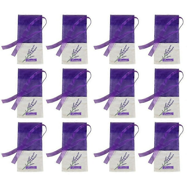 24PCS Lavender Fragrance Pendant Lavender Storage Pouch Empty Sachet Bags