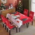 thumbnail image 6 of Seyurigaoka Christmas Chair Covers/ Tablecloths Waterproof Dinning Room Chair Table Protector for Kitchen Holiday Decor, 6 of 6