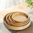 thumbnail image 4 of Yardwe Round Serving Tray, Khaki Color, Practical and Tray for Events, Parties, and Home Use, 4 of 8
