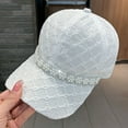 thumbnail image 4 of Travelwant Studded Rhinestone Crystals Ponytail Hat Bling Mesh Baseball Caps for Women Fashionable Sun Hats, 4 of 7